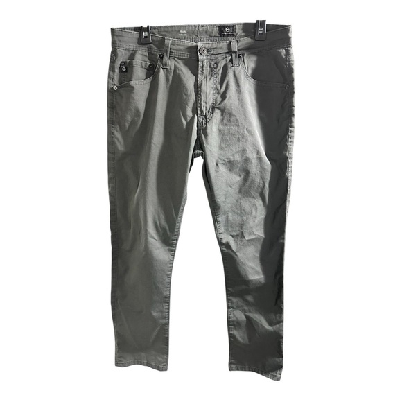 Adriano Goldschmied Men Tellis Jeans (33X34) Gray Modern (Slim Fit, Tapered Leg) - Picture 1 of 6